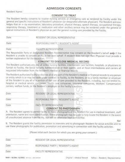 Admission Consents: RADf-02 (1)