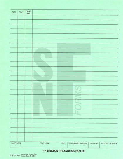 Physician Progress Notes: RNf-69 (1)