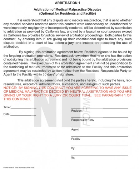 Arbitration Agreement-2 pgs: SNF-9030 (1)