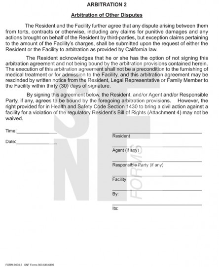 Arbitration Agreement-2 pgs: SNF-9030 (2)